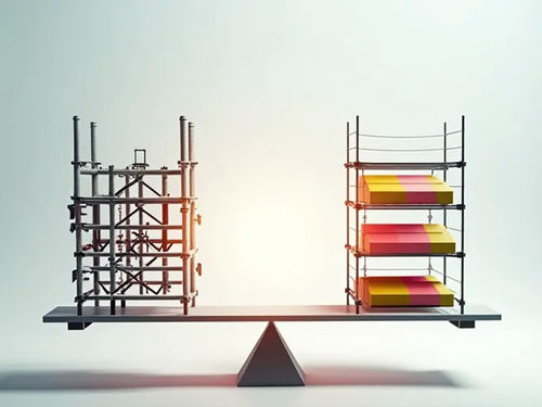 Letzter Firmenblog über Rohrverbinder vs. Modulgerüst Kosten-Nutzen-Vergleich