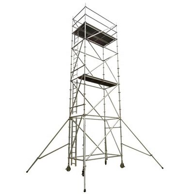Qualität Mobiles Aluminiumschaffelturm 1,8 mm 3,2 mm Dicke für den Bau von Gebäuden im Freien usine