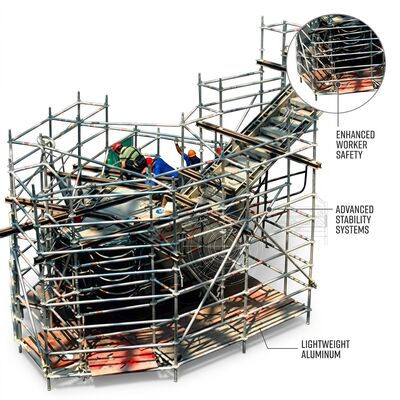 Ein guter Preis. Schnellverbindung für Schrauben und Schrauben von Aluminium-Schaffoldturm Werkzeugfreier Aufbau ohne Hammer Online