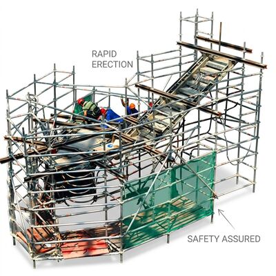 Ein guter Preis. Breite Basis Ausleger Stabilisierte Aluminium-Gerüstturm 300 Prozent Flächenerweiterung für 24m Arbeitshöhe EN12810 Online