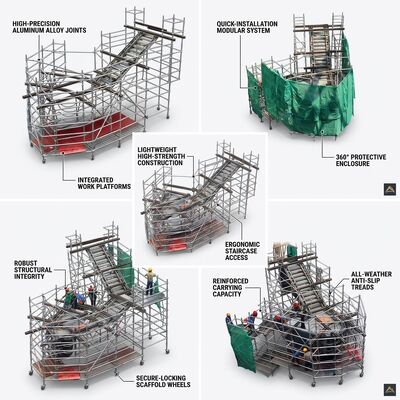 Ein guter Preis. Event Stage Rigging Aluminium Scaffold Tower Matte Black Non-Reflective T-Slot Channels Kabelmanagement für Online