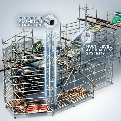 Ein guter Preis. Industrielle Kesselwartung Aluminium-Gerüstturm Strahlungswärmebarriere Intumeszierende Decke Kompakte Bucht Kraftwerk Online